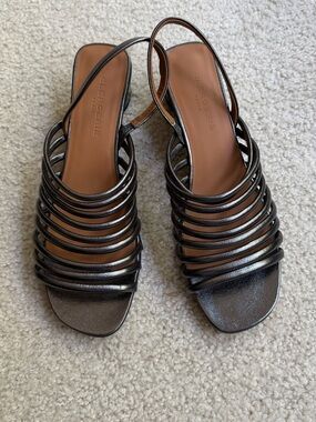 Clergerie Gunmetal Sandals
